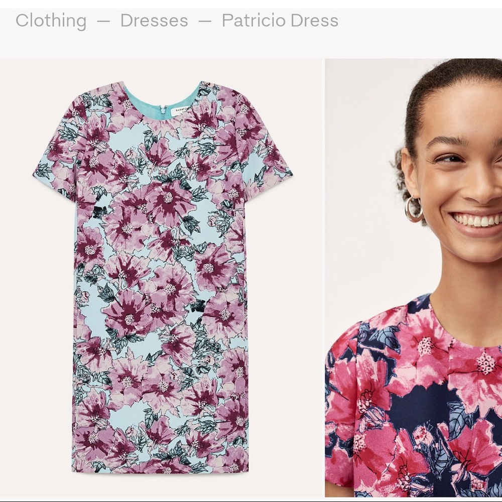 Aritzia Babaton Patricio Short Sleeve Floral Sheath Dress- size 00